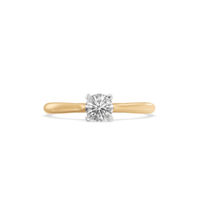 0.5 Carat Round Solitaire 9KT Gold Laboratory Grown Diamond Ring