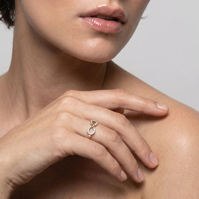 Majestic Infinity 9KT Gold Laboratory Grown Diamond Ring