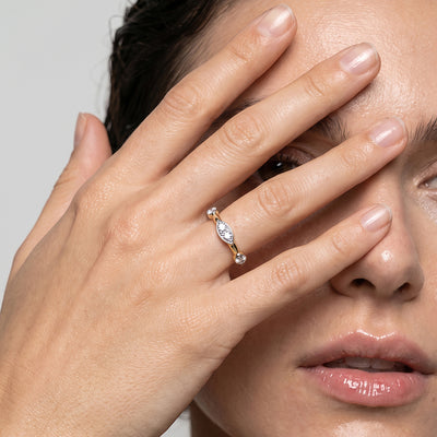 Solenne Shine 9KT Gold Laboratory Grown Diamond Ring