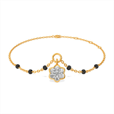 Stella 9KT Gold Laboratory Grown Diamond Mangalsutra Bracelet
