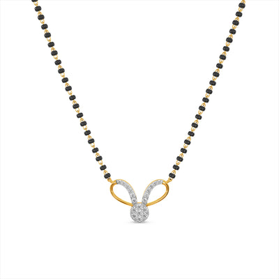 Aurora Knot 9KT Gold Laboratory Grown Diamond Mangalsutra
