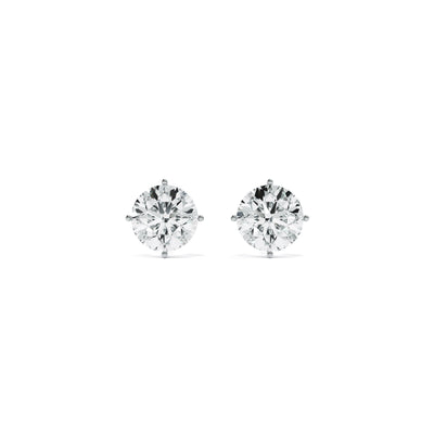 0.81 Carat 9KT Gold Laboratory Grown Diamond Solitaire Earrings