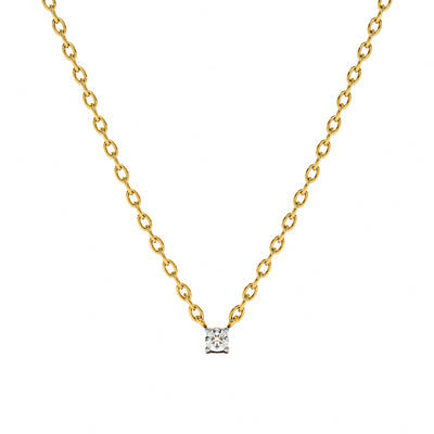 0.24 Carat Aurora Spark 9KT Gold Laboratory Grown Diamond Necklace
