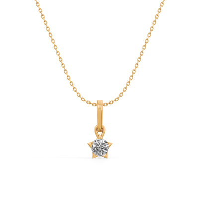 0.31 Carat Dainty Lumina 9KT Gold Laboratory Grown Diamond Necklace
