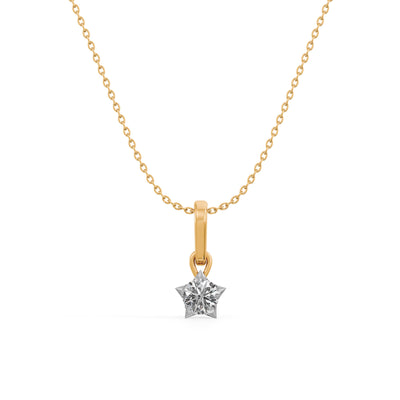 Solara Drop 9KT Gold Laboratory Grown Diamond Necklace