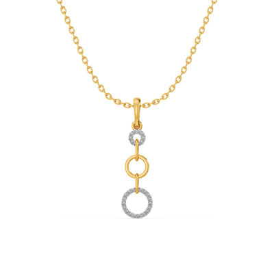 Loops of Grace 9KT Gold Laboratory Grown Diamond Pendant