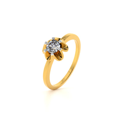 The Clover 9KT Gold Laboratory Grown Diamond Ring