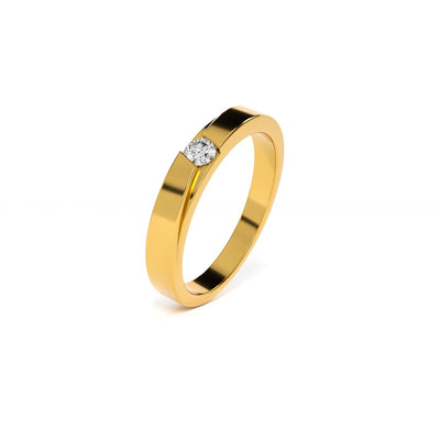 Luminous 9KT Gold Laboratory Grown Diamond Ring