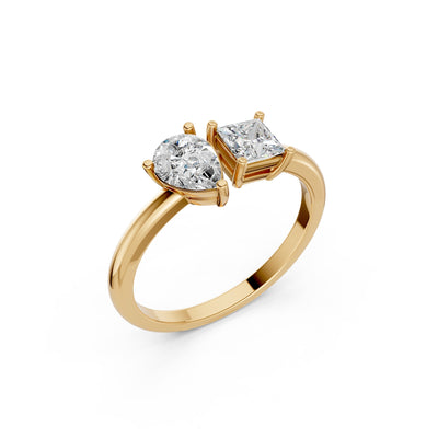 Classic Solitaire Duo 9KT Laboratory Grown Diamond Ring