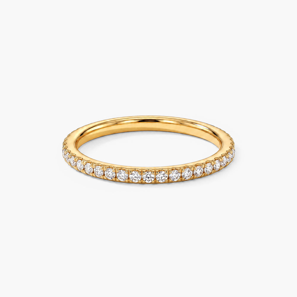 Delicate Stone Studded Band Ring