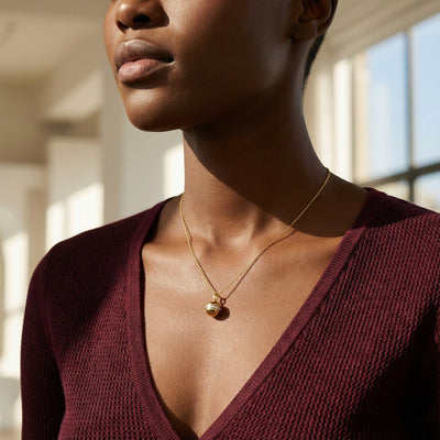 Twilight Bell 9KT Gold Laboratory Grown Diamond Necklace