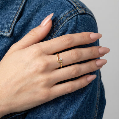 Love 9KT Gold Laboratory Grown Diamond Ring