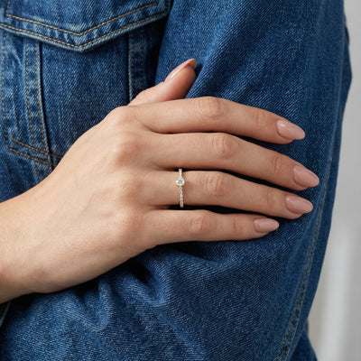 The Cascade 9KT Gold Laboratory Grown Diamond Ring