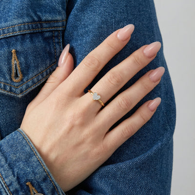 Lustre of Love 9KT Gold Laboratory Grown Diamond Ring