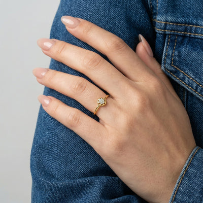 Marigold Spark 9KT Gold Laboratory Grown Diamond Ring
