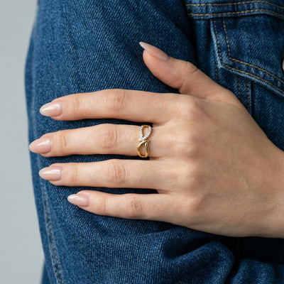 Eternal Flow 9KT Gold Laboratory Grown Diamond Ring
