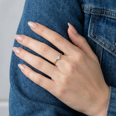 Sweetheart Glint 9KT Gold Laboratory Grown Diamond Ring
