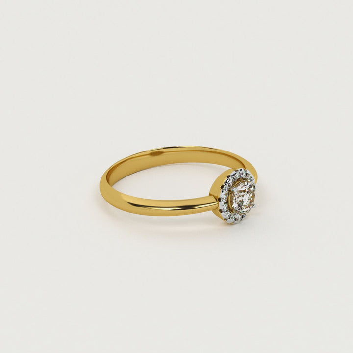 Ethereal Bloom 9KT Gold Lab Grown Diamond Ring - 1