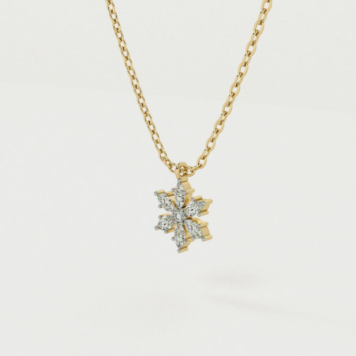 Eternal Blossom 9KT Gold Lab Grown Diamond Necklace
