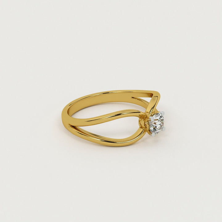 Infinity Bond 9KT Gold Lab Grown Diamond Ring - 1