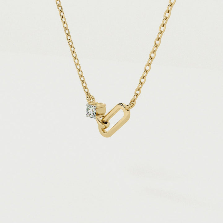Guardian Stone 9KT Gold Lab Grown Diamond Necklace