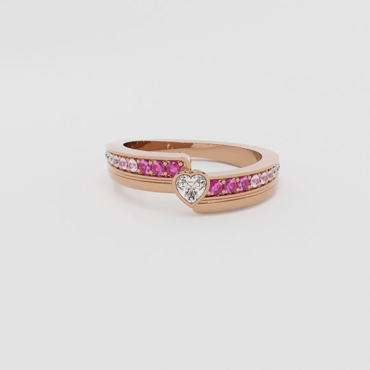 Petal glow Rose Gold 925 Silver Ring