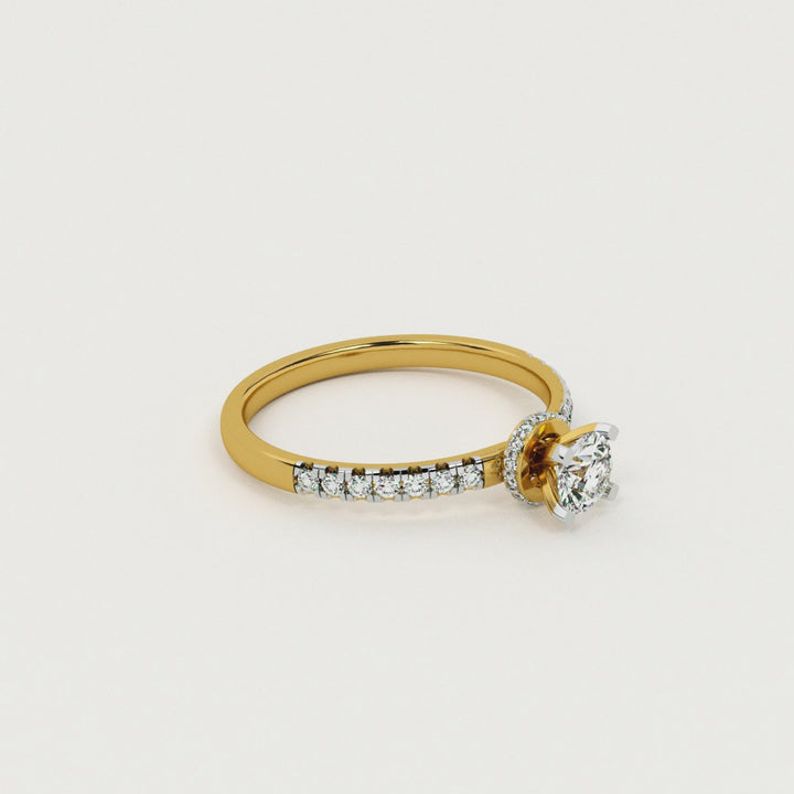 Rose Radiance 9KT Gold Lab Grown Diamond Ring - 1
